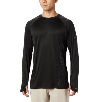 Columbia PFG Buoy Knit Long Sleeve, Sudaderas Negros Para Hombre | 096815-UCE